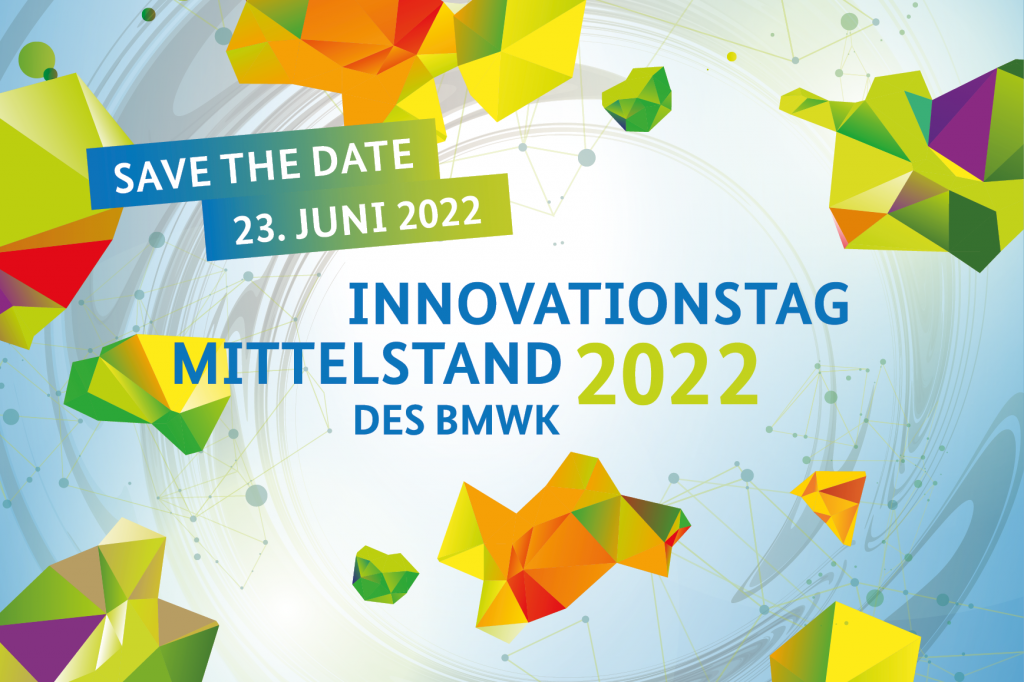 Banner zum Innovationstag Mittelstand am 23. Juni 2022.