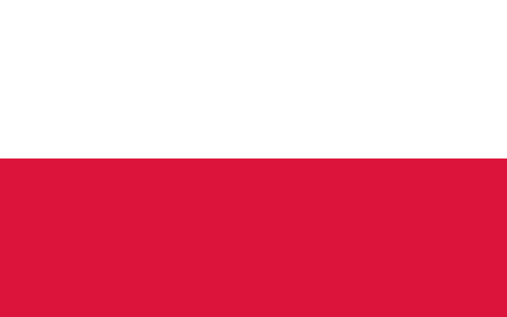 Polnicshe Flagge zur Unterstreichung der Wichtigkeit zur FuE Kooperation mit Polen